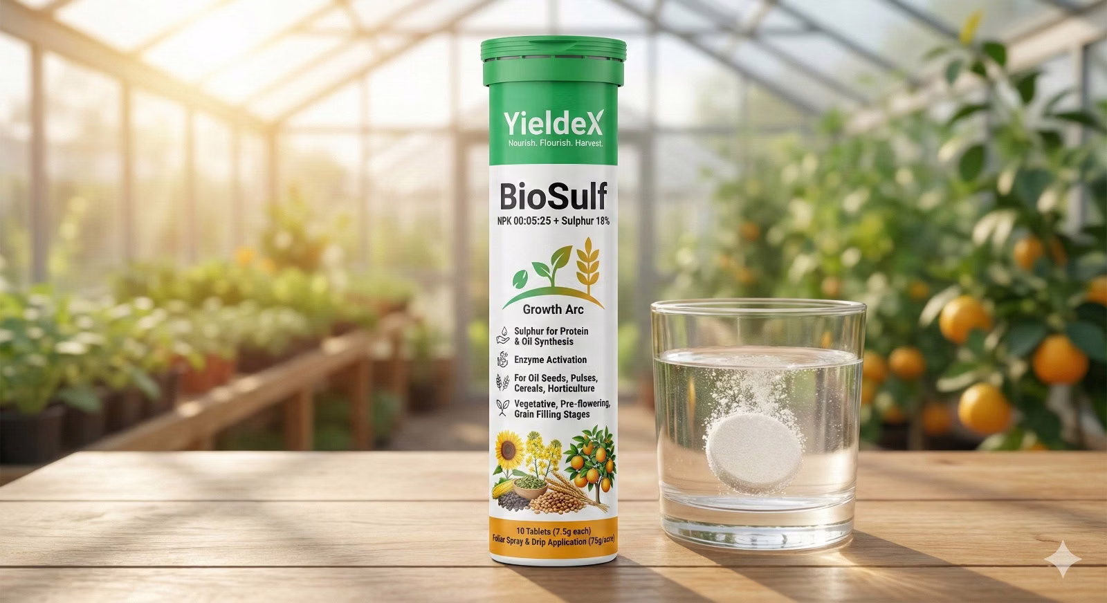 BioSulf product in greenhouse