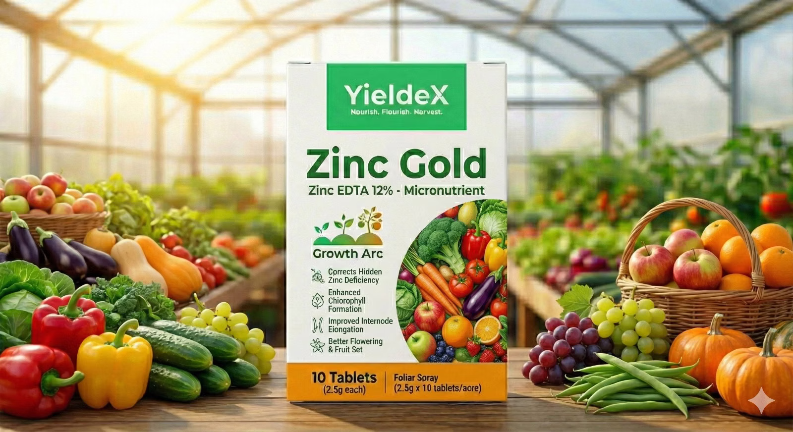 Zinc Gold tablet formulation
